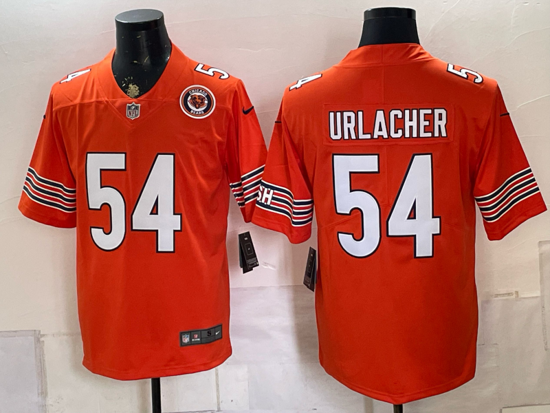 Men 2026 Chicago Bears #54 Urlacher orange Nike Limited NFL Jersey 080803->chicago bears->NFL Jersey